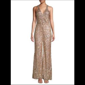 Parker Rose Gold Sequin Maxi Dress